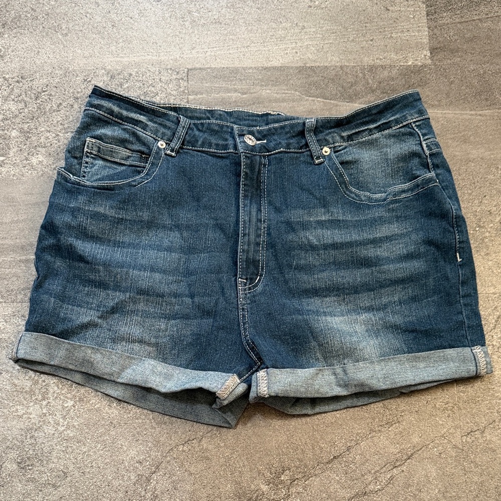 Denim Blue Women's Shorts with stretch. Like new!